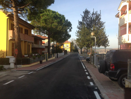 Trecastelli, lavori finiti in via Cerasi, località Monterado