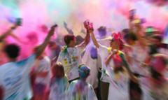 La Crazy Color Run a Corinaldo per la Festa dei Folli 2015