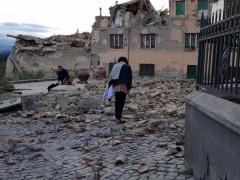 Crolli dopo il terremoto del 24 agosto 2016