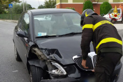 L'incidente stradale sulla sp. Arceviese al Vallone di Senigallia