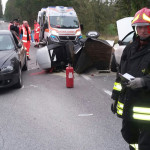 Incidente a Serra de'Conti tra due auto e un motocarro