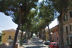 Il viale E. Paci a Monterado di Trecastelli