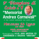 Arcevia, Memorial Carnevali 2017