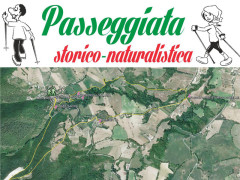 La locandina della passeggiata storico-naturalistica ad Arcevia