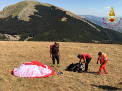 Tragico incidente con il parapendio in zona Costacciaro (PG)