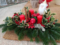 Addobbi e composizioni natalizie al vivaio Piantaviva di Senigallia