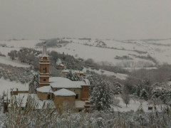 Neve a Ostra alla Madonna della Rosa - Foto Federico Pasqualini