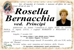 E' mancata all’affetto dei suoi cari Rossella Bernacchia ved. Principi