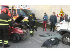 schianto in via Capanna:ferite gravi per il 46enne