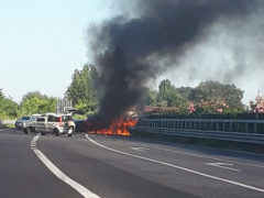 Incidente in complanare a Senigallia - Foto da Facebook