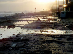 Strade allagate a Marina