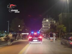 Carabinieri sul lungomare di Senigallia