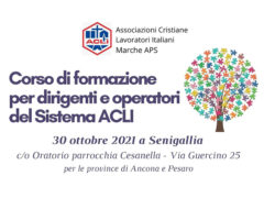 Corso regionale di formazione per dirigenti e operatori ACLI