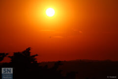 Tramonto sulle colline senigalliesi - Sera arancione - Foto di Massimo Modesti