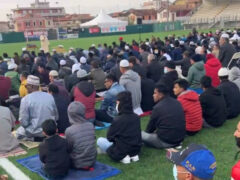 Fedeli islamici festeggiano a Senigallia la fine del Ramadan