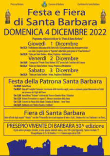 Festa e Fiera di Santa Barbara 2022 - locandina