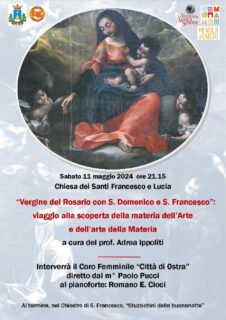 Vergine del Rosario con S. Domenico e S. Francesco - Appuntamento con l'arte a Ostra