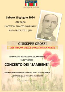 Concerto ed evento a Trecastelli in memoria del Partigiano Giuseppe Grossirossi