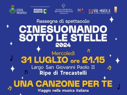 Primo appuntamento della rassegna "Cinesuonando sotto le stelle" a Trecastelli