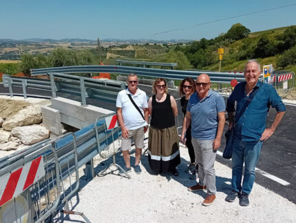 Sopralluogo al ponte del Farneto a Serra de' Conti