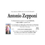 Necrologio Antonio Zepponi