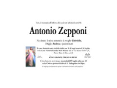 Necrologio Antonio Zepponi