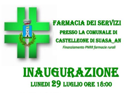 Inaugurazione della Farmacia dei Servizi a Castelleone di Suasa