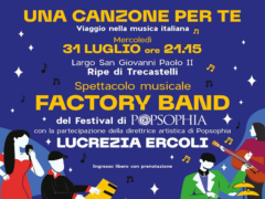 Locandina del concerto "Una canzone per te"