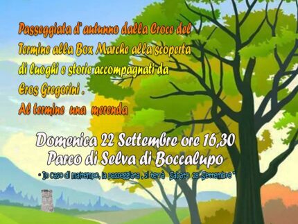 "Passeggiata d'autunno" promossa dall'Archeoclub Corinaldo