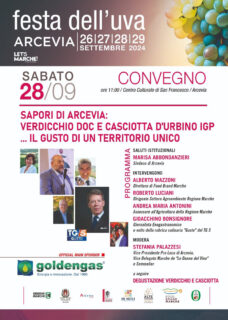 Festa dell'Uva 2024 - Arcevia - locandina convegno