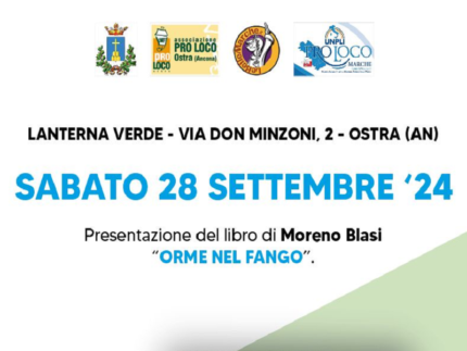 Presentazione a Ostra del libro "Orme nel fango" di Moreno Blasi