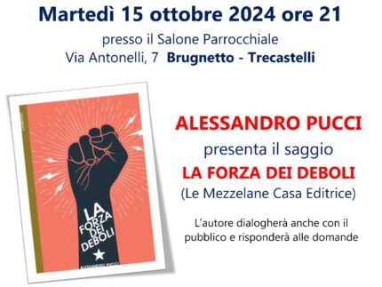 Presentazione saggio "La forza dei deboli"