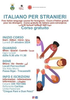 Corso di italiano per stranieri a Trecastelli