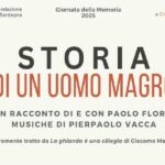 Locandina dello spettacolo "Storia di un uomo magro"