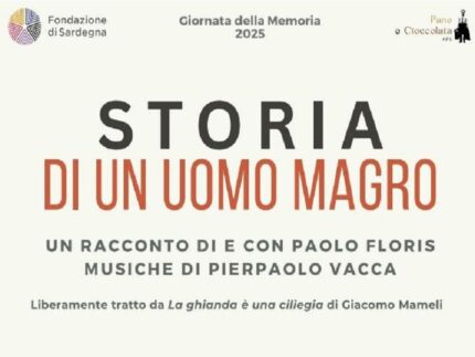 Locandina dello spettacolo "Storia di un uomo magro"