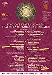Locandina stagione teatrale teatro Goldoni di Corinaldo