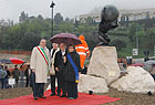 La scultura realizzata dal Maestro Bruno d'Arcevia