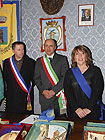 Sindaco Serrani con Presidente della Provincia Casagrande e Sindaco di Valgaudemar