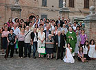 Foto di gruppo con tutti i parenti della santa