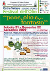 Volantino festival dell'olio a Ostra Vetere